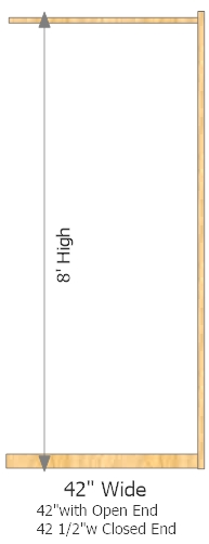 Add-On Frame 42" Wide × 96" High