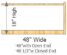 Add-On Frame 48" Wide × 18" High
