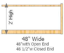 Add-On Frame 48" Wide × 24" High