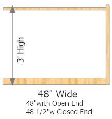 Add On Frame 48" Wide × 36" High