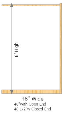 Add-On Frame 48" Wide × 72" High