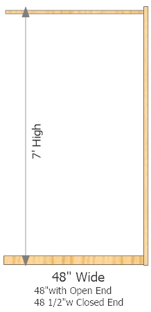 Add-On Frame 48" Wide × 84" High