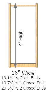 Starter Frame 18" Wide × 48" High