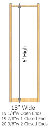 Starter Frame 18" Wide × 72" High