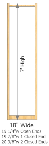 Starter Frame 18" Wide × 84" High