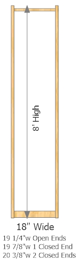 Starter Frame 18" Wide × 96" High