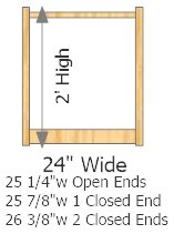 Starter Frame 24" Wide × 24" High