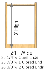 Starter Frame 24" Wide × 36" High