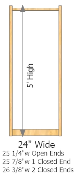 Starter Frame 24" Wide × 60" High