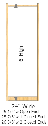 Starter Frame 24" Wide × 72" High