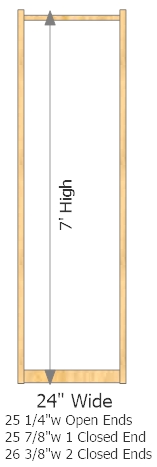 Starter Frame 24" Wide × 84" High