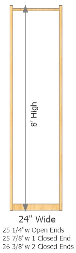 Starter Frame 24" Wide × 96" High