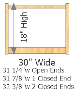 Starter Frame 30" Wide × 18" High