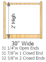 Starter Frame 30" Wide × 24" High