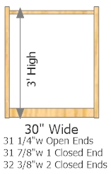 Starter Frame 30" Wide × 36" High