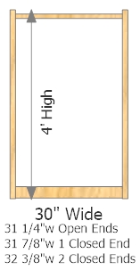 Starter Frame 30" Wide × 48" High