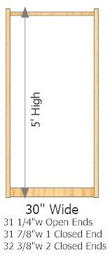 Starter Frame 30" Wide × 60" High