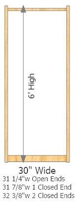 Starter Frame 30" Wide × 72" High