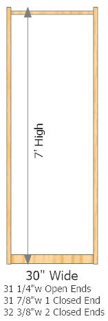 Starter Frame 30" Wide × 84" High
