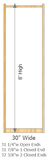 Starter Frame 30" Wide × 96" High