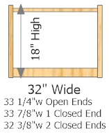 Starter Frame 32" Wide × 18" High