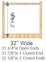 Starter Frame 32" Wide × 24" High