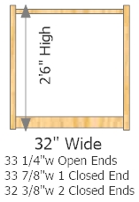 Starter Frame 32" Wide × 30" High