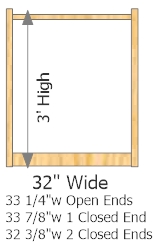 Starter Frame 32" Wide × 36" High