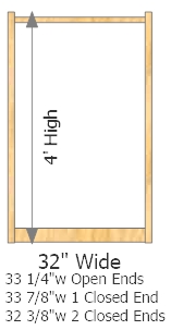 Starter Frame 32" Wide × 48" High