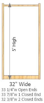 Starter Frame 32" Wide × 60" High