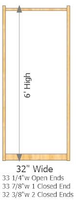 Starter Frame 32" Wide × 72" High