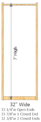 Starter Frame 32" Wide × 84" High