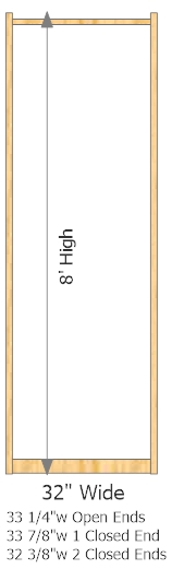 Starter Frame 32" Wide × 96" High