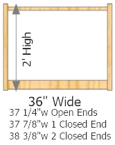 Starter Frame 36" Wide × 24" High