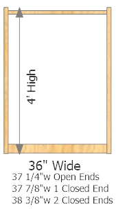 Starter Frame 36" Wide × 48" High