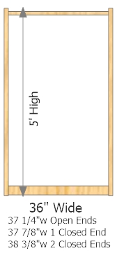 Starter Frame 36" Wide × 60" High