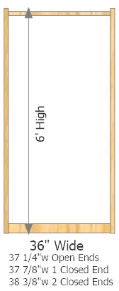 Starter Frame 36" Wide × 72" High