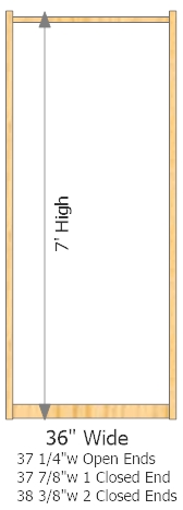 Starter Frame 36" Wide × 84" High