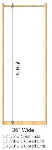 Starter Frame 36" Wide × 96" High