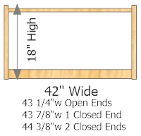 Starter Frame 42" Wide × 18" High