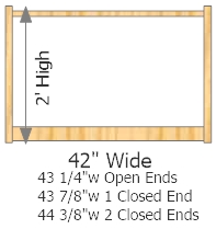 Starter Frame 42" Wide × 24" High