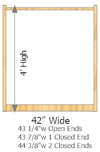 Starter Frame 42" Wide × 48" High