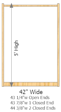 Starter Frame 42" Wide × 60" High