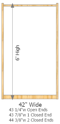 Starter Frame 42" Wide × 72" High