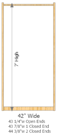 Starter Frame 42" Wide × 84" High