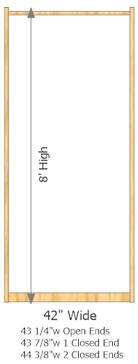 Starter Frame 42" Wide × 96" High