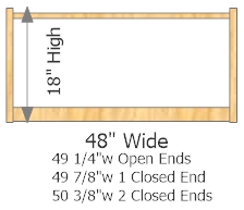 Starter Frame 48" Wide × 18" High