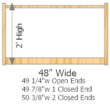 Starter Frame 48" Wide × 24" High