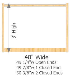 Starter Frame 48" Wide × 36" High