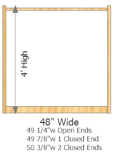 Starter Frame 48" Wide × 48" High